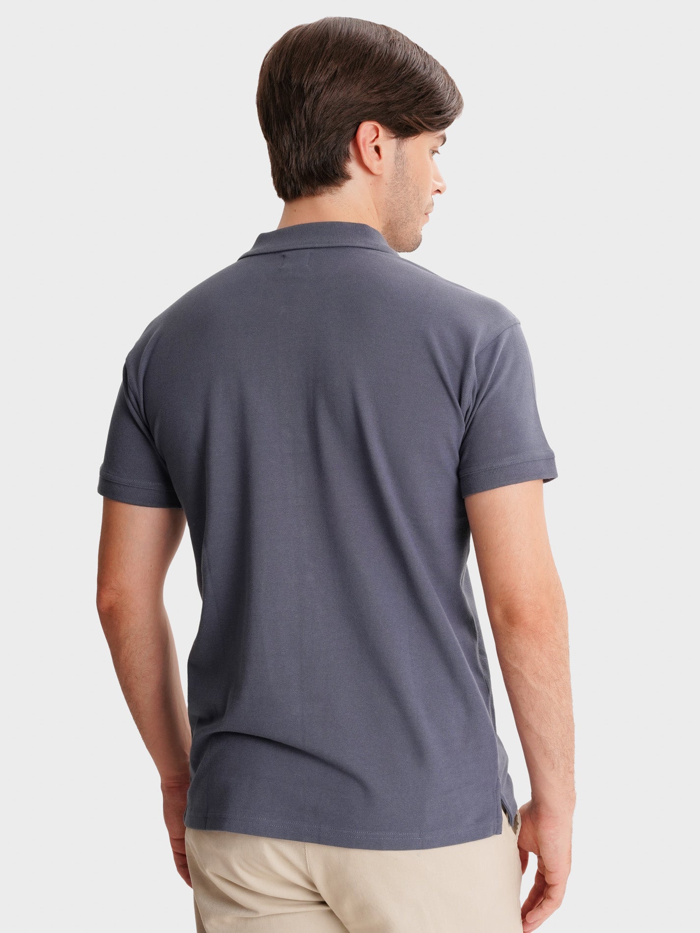 POLO AZUL MANGA CORTA REGULAR FIT MR. AZUL