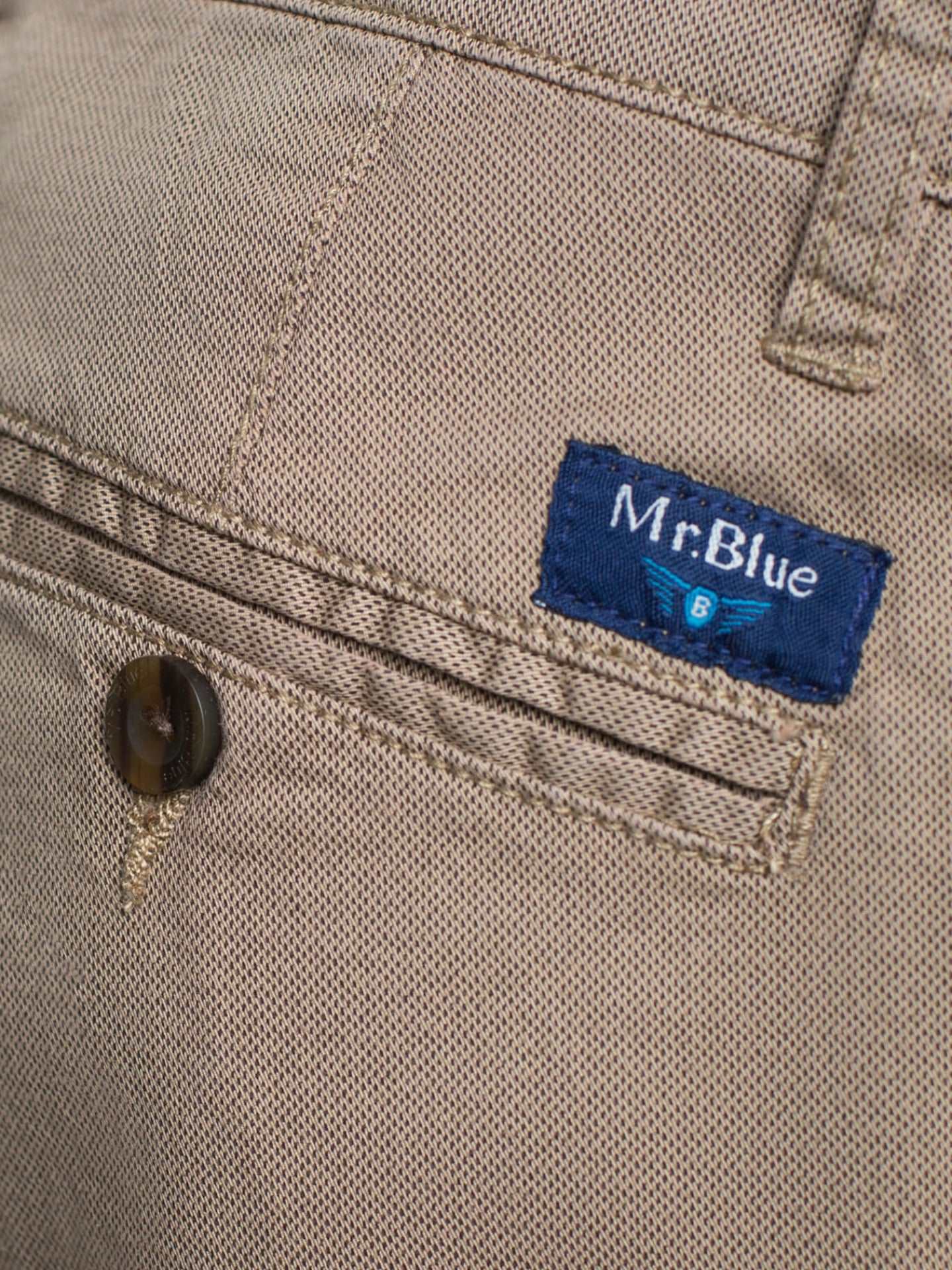 Calças chino Slim fit pintas Camel