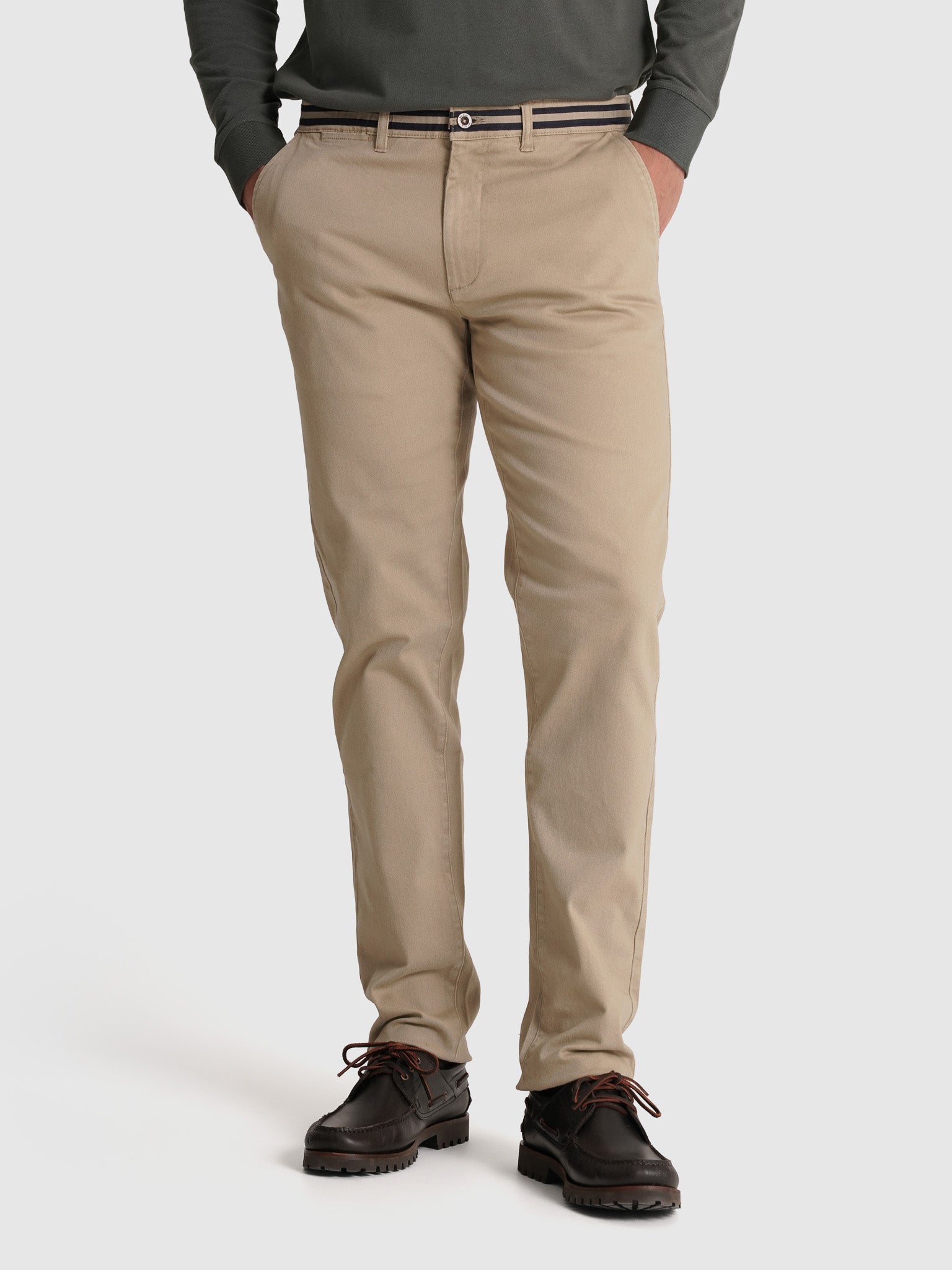 ALGODÓN BEIGE SLIM FIT MR. AZUL