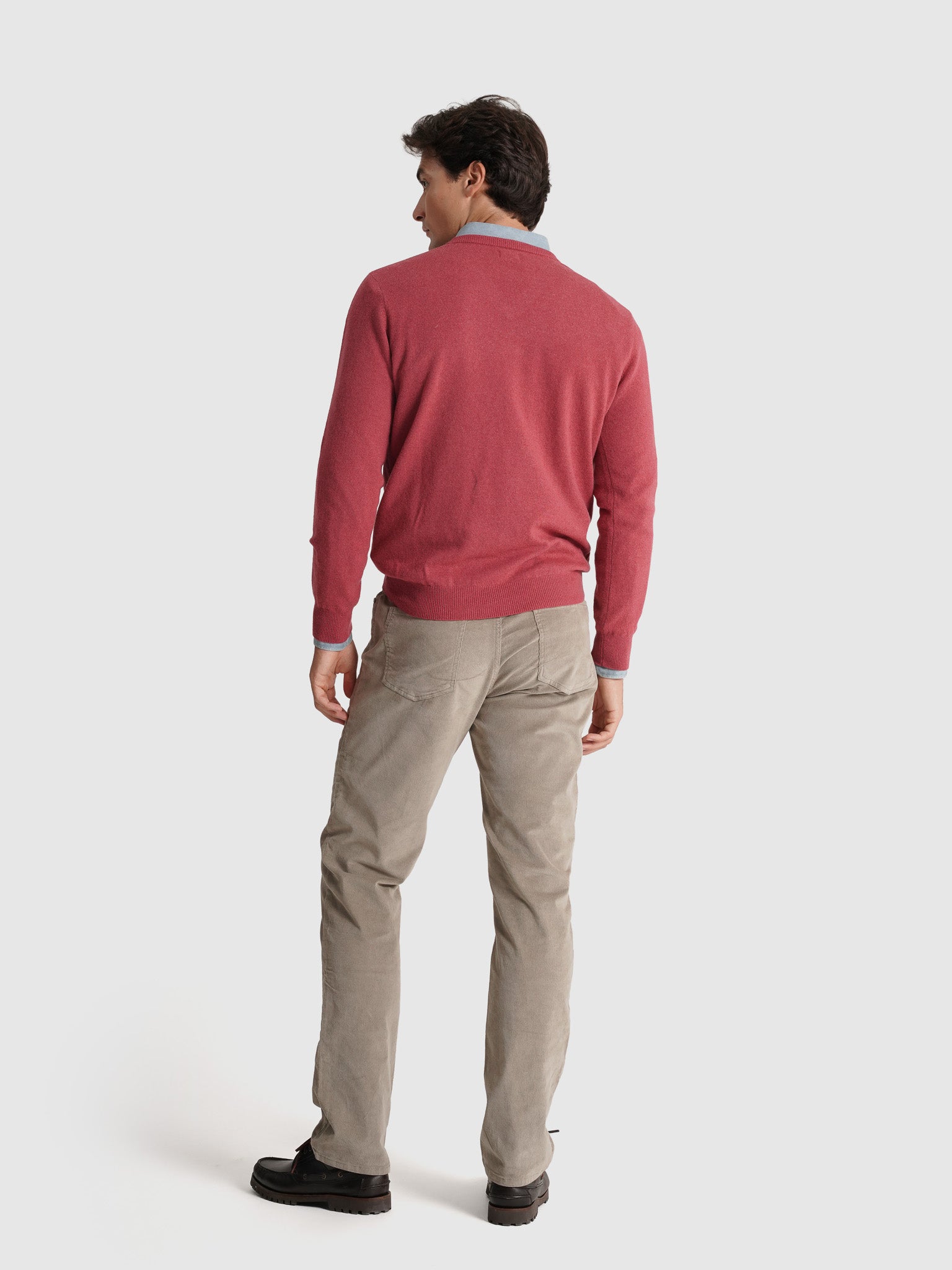 PINK WOOL PULLOVER LONG SLEEVE REGULAR FIT MR. BLUE