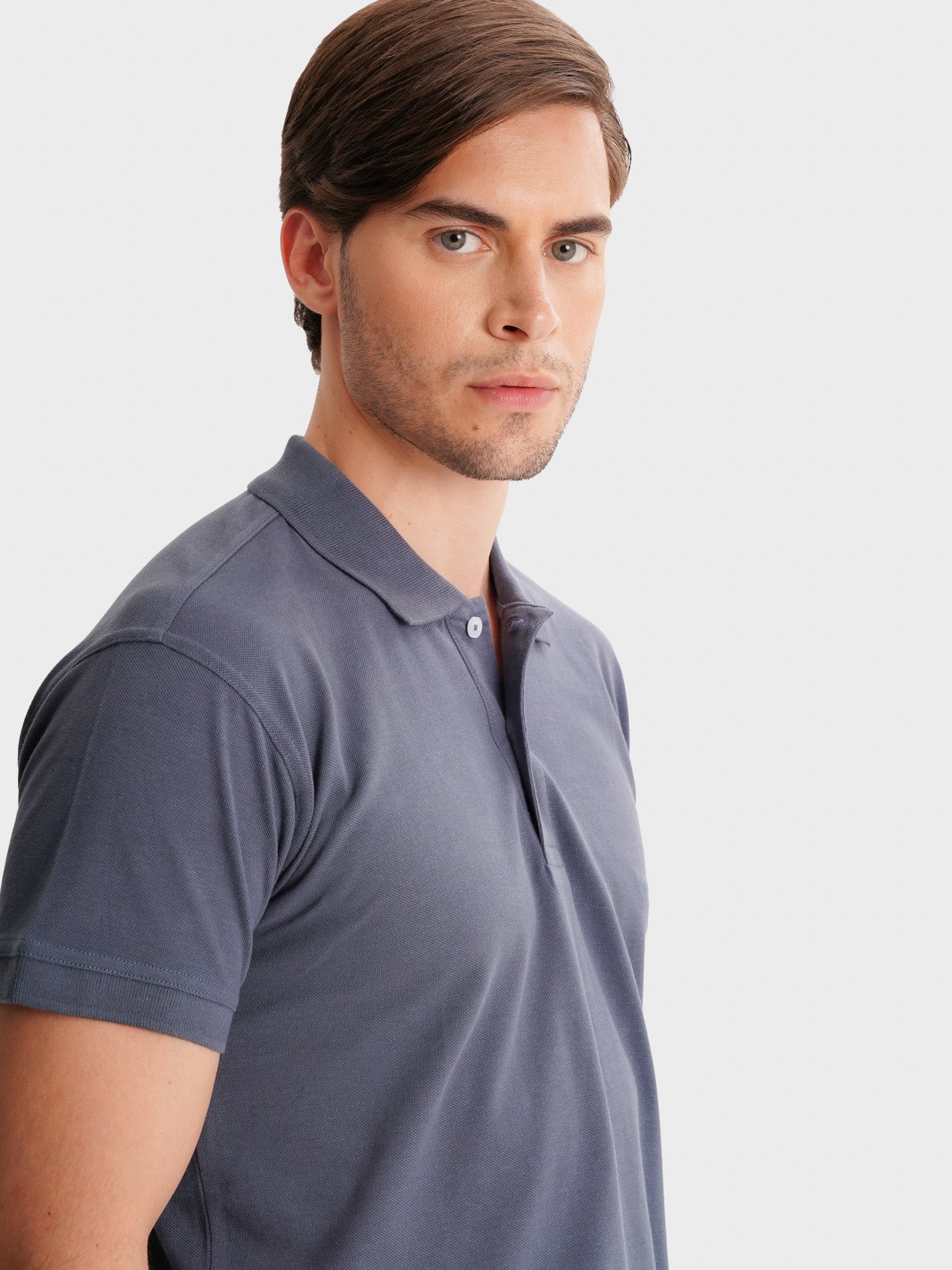 POLO AZUL MANGA CORTA REGULAR FIT MR. AZUL