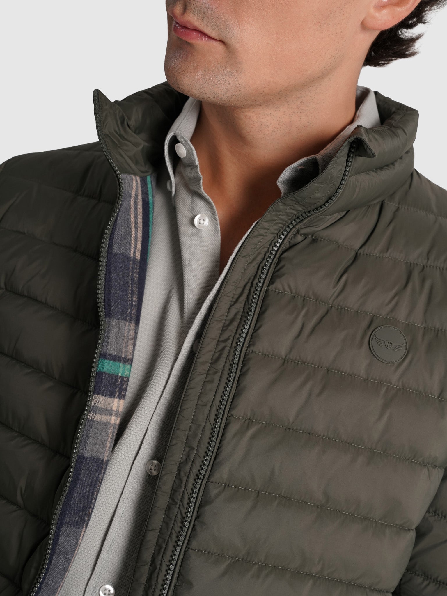CHAQUETA VERDE REGULAR FIT MR. AZUL