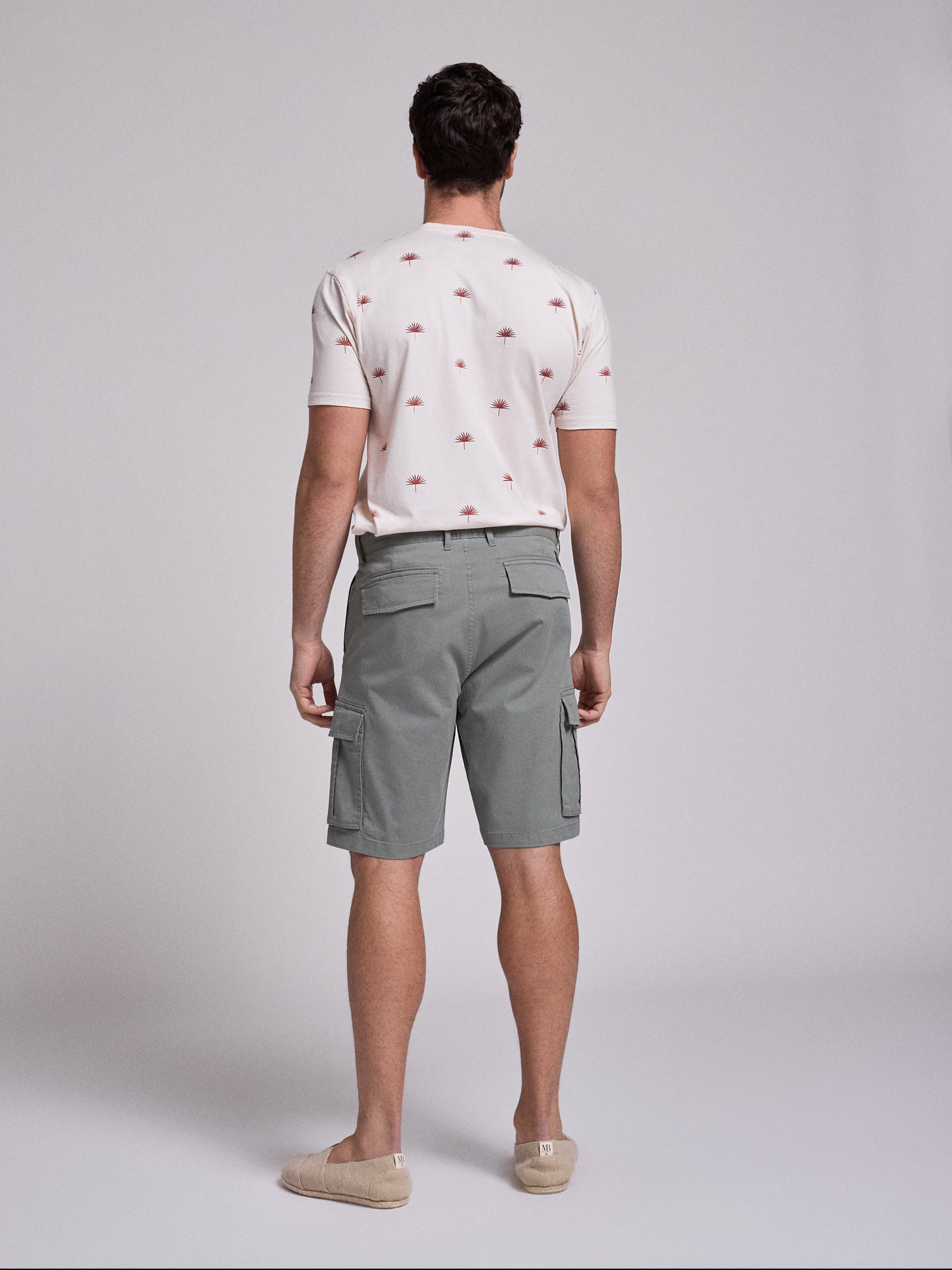 BERMUDA DE ALGODÓN VERDE REGULAR FIT MR. AZUL