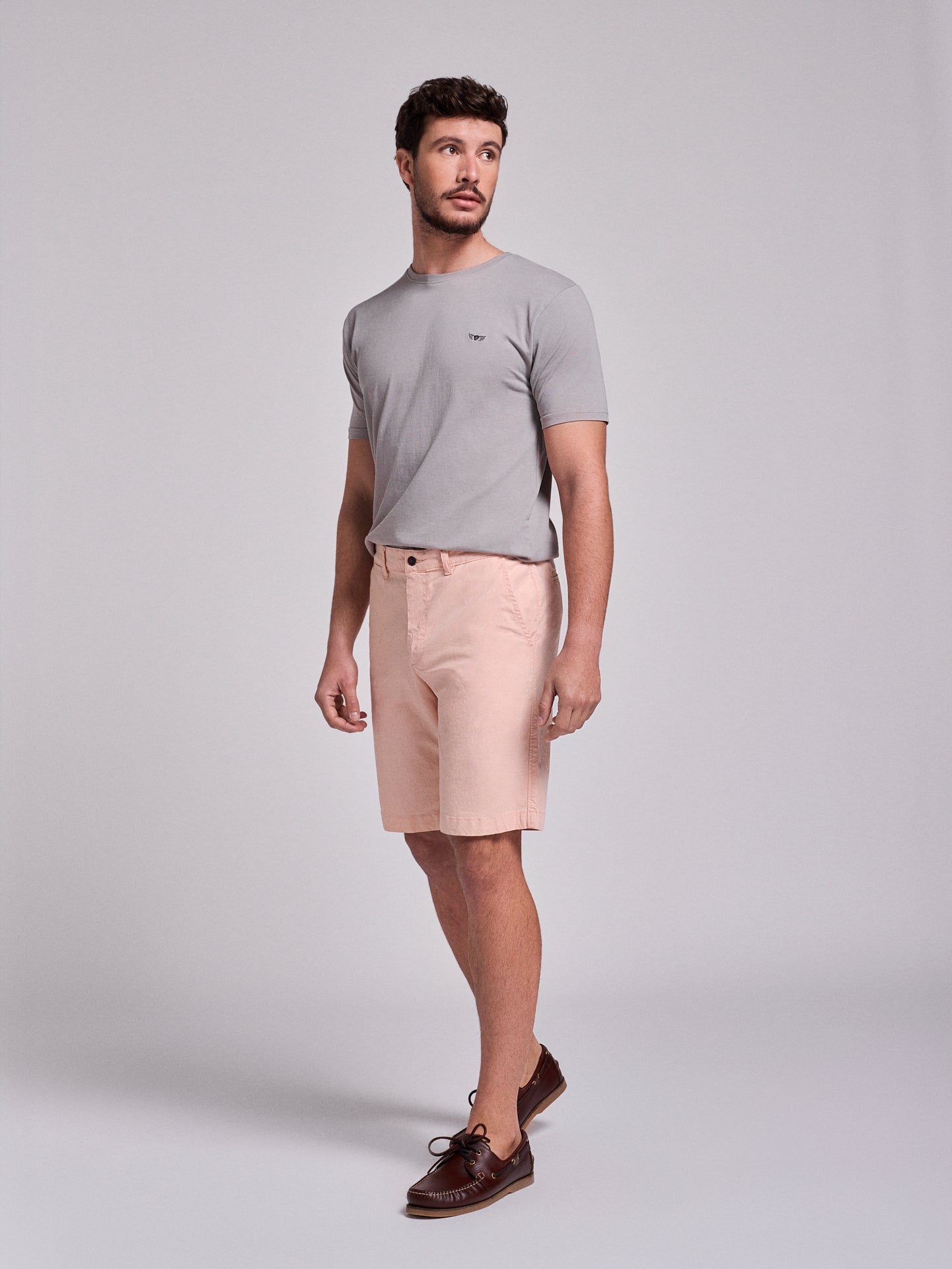 ORANGE COTTON BERMUDA REGULAR FIT MR. BLUE