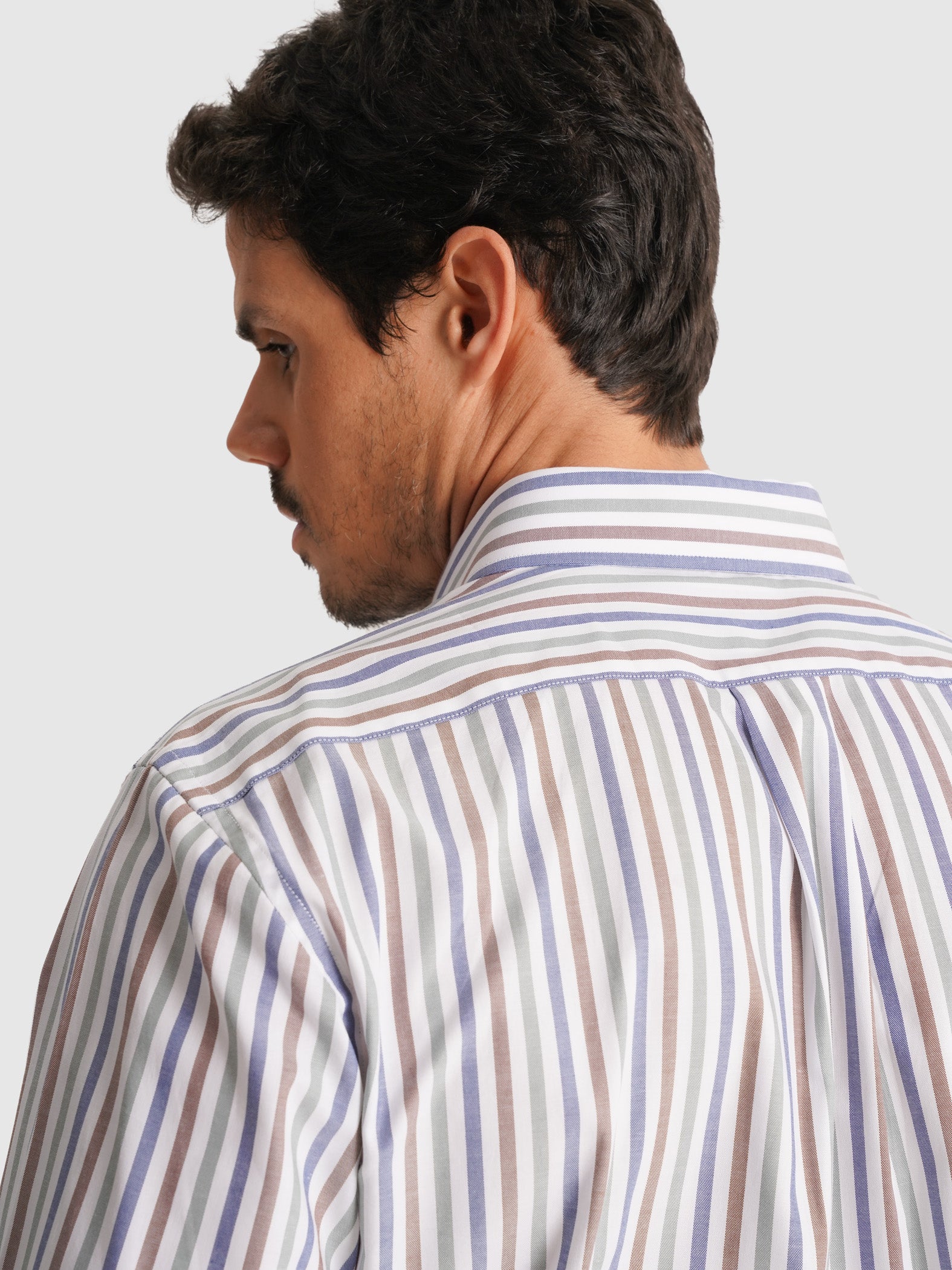 LONG SLEEVE GREEN SHIRT REGULAR FIT MR. BLUE