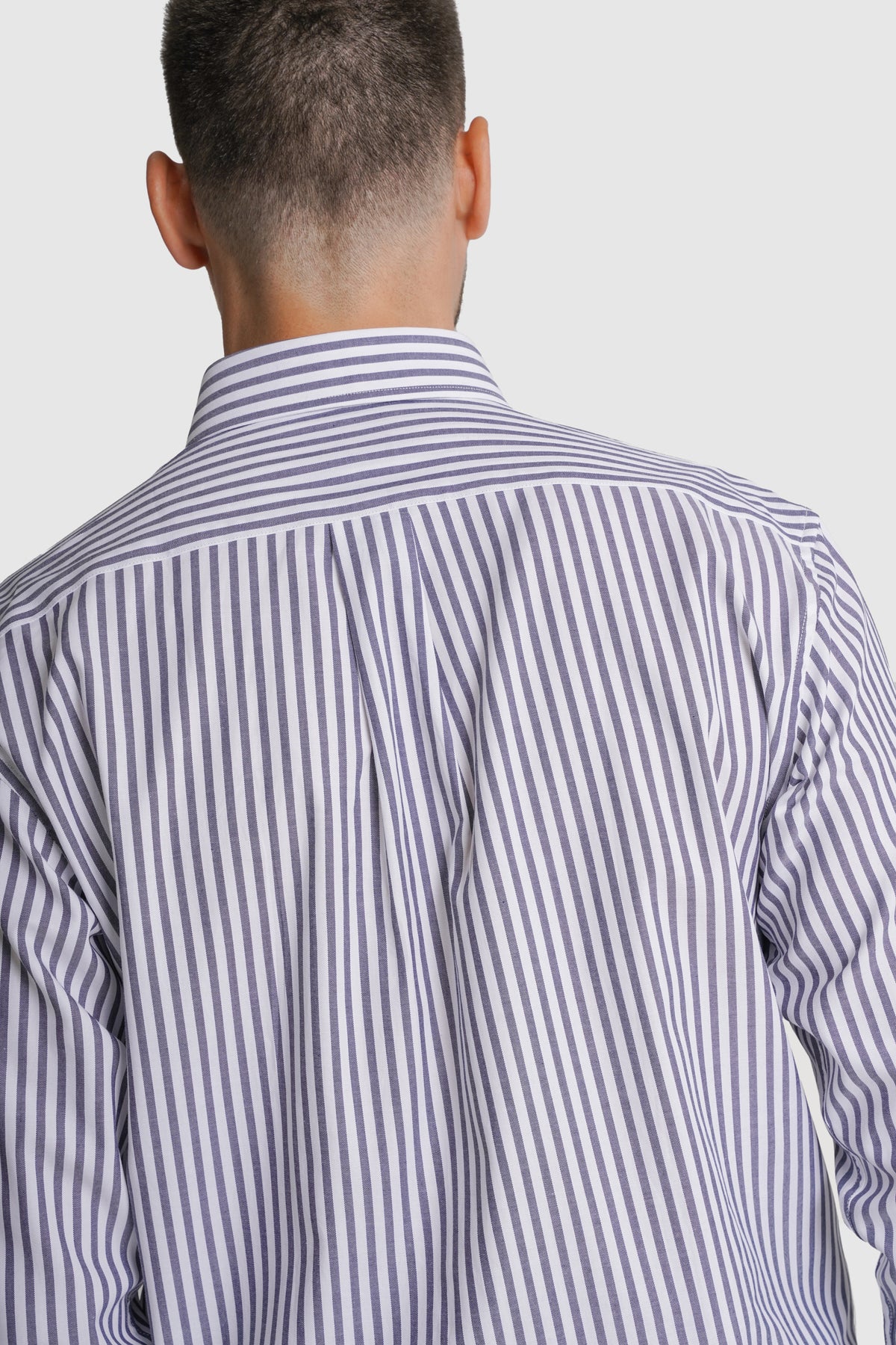 CAMISA ALGODÃO REGULAR FIT AZUL RISCAS MR. BLUE