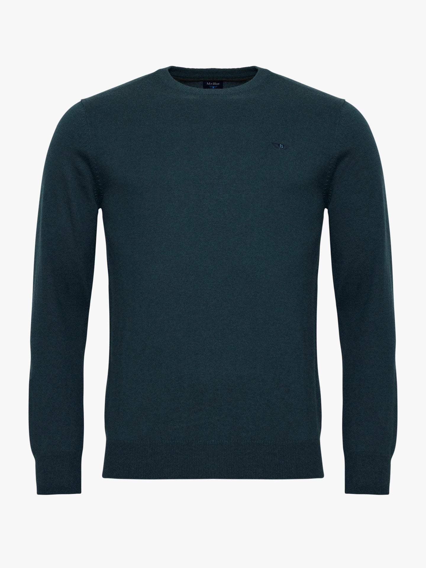JERSEY FINO VERDE MANGA LARGA AJUSTE REGULAR MR. AZUL