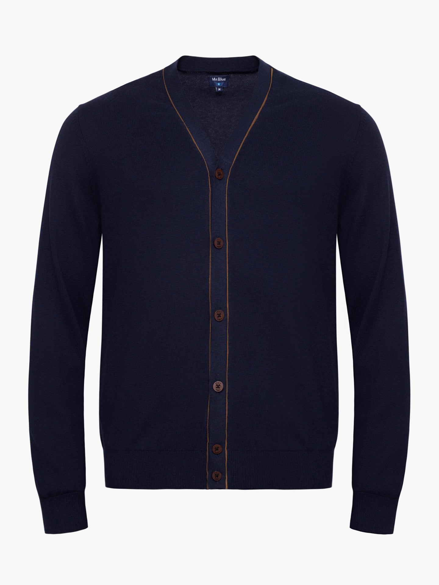 JERSEY DE ALGODÓN AZUL MANGA LARGA REGULAR FIT MR. AZUL
