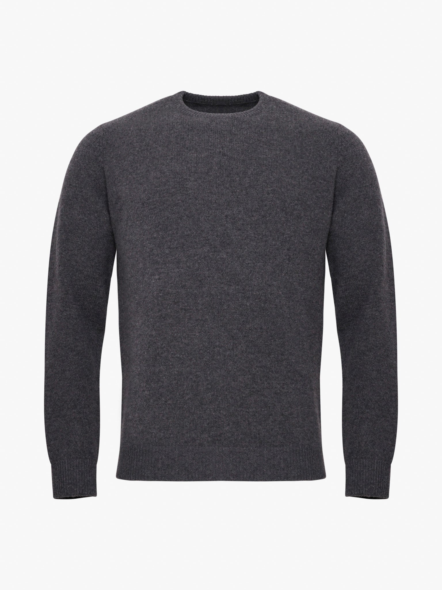 GRAY MERINO WOOL PULLOVER LONG SLEEVE REGULAR FIT MARK BELLUCCI
