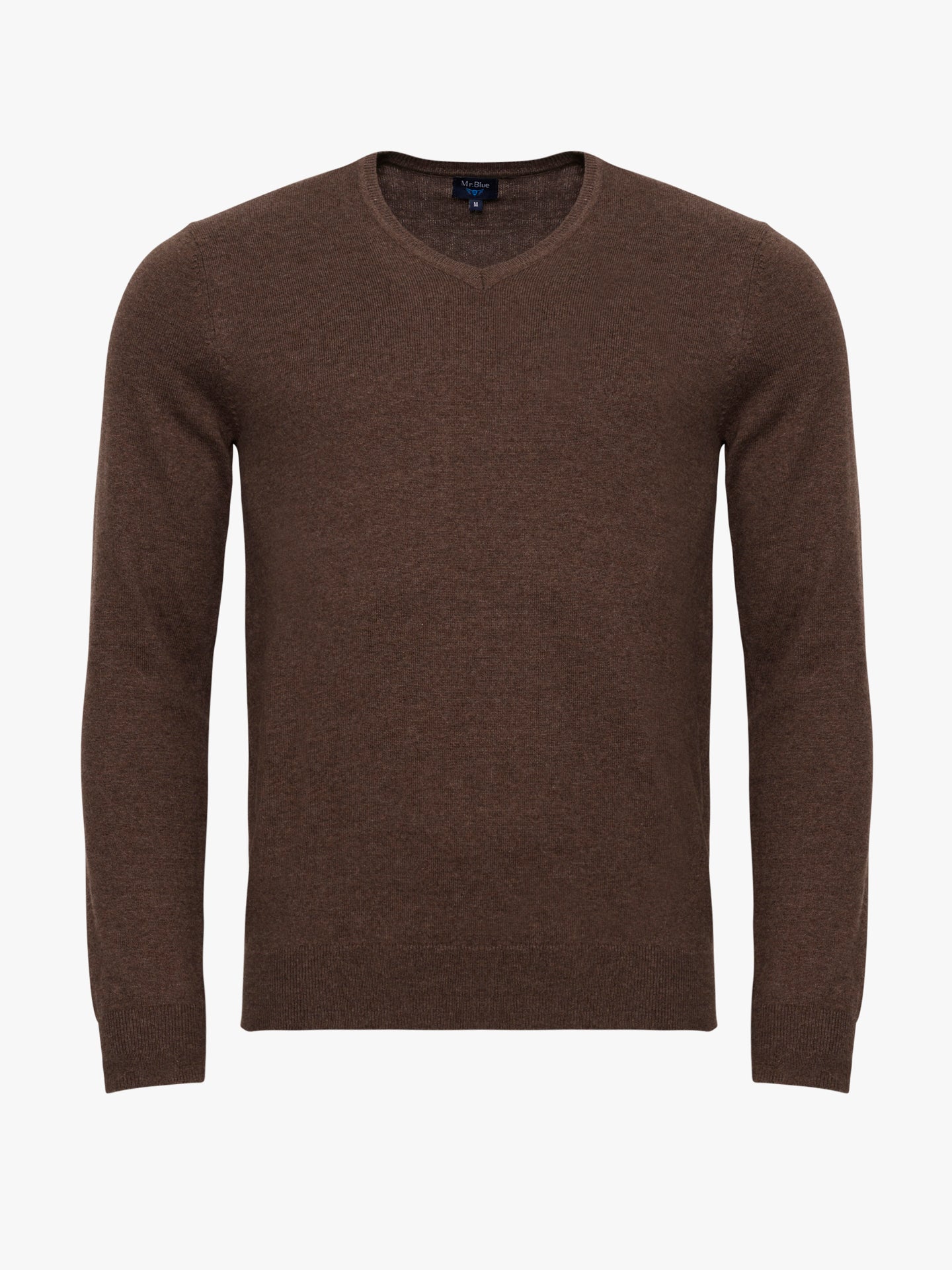 JERSEY FINO MARRÓN CON CODERAS MR REGULAR FIT. AZUL