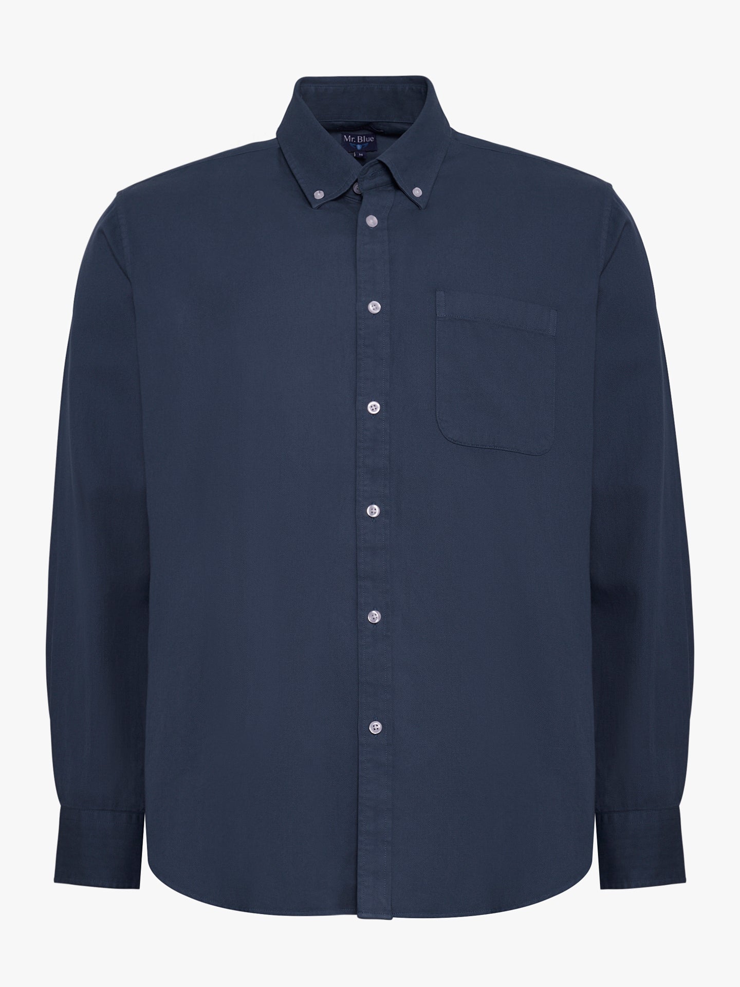 BLUE REGULAR FIT MR SHIRT. BLUE