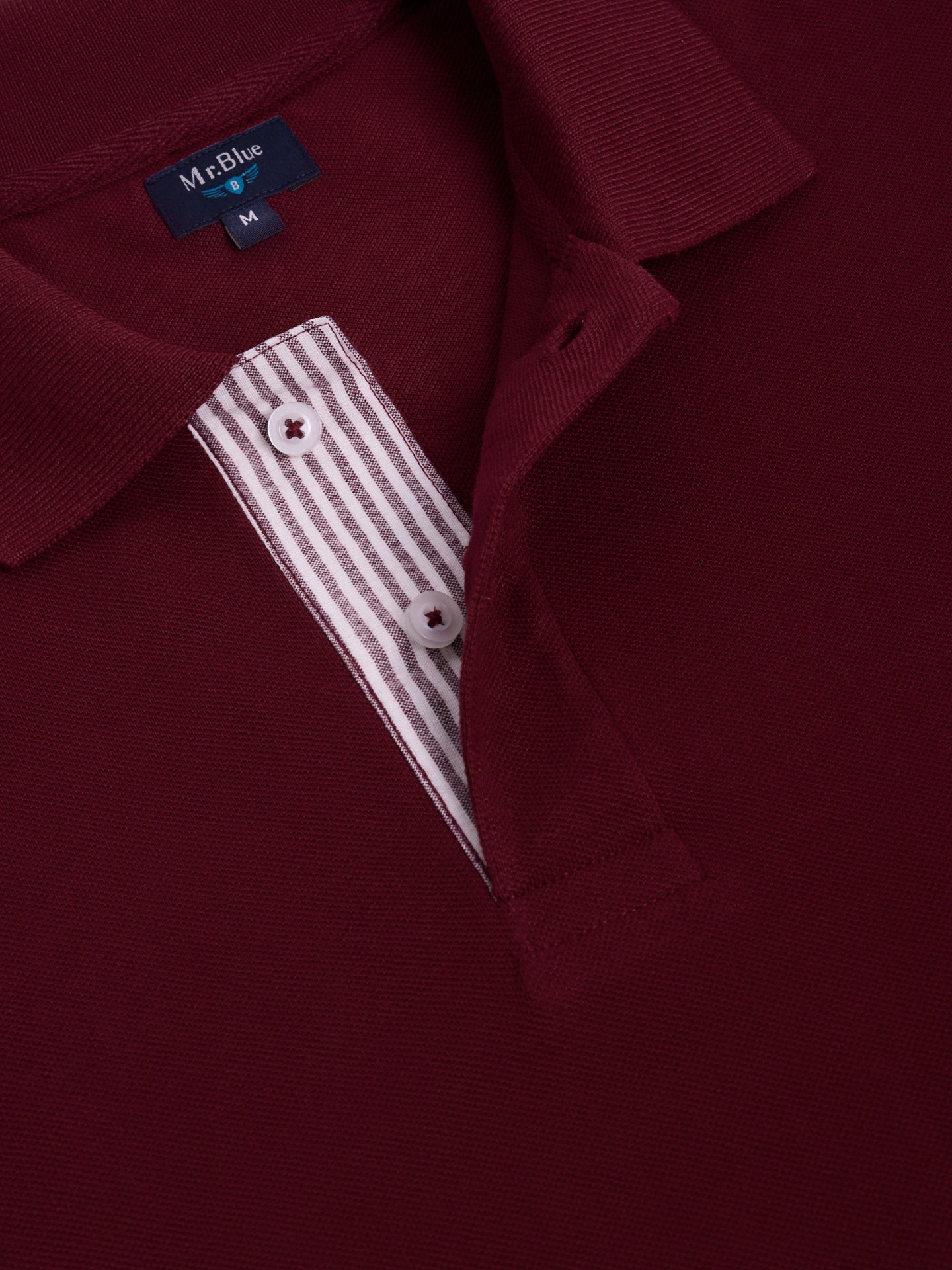 POLO ROJO MANGA CORTA REGULAR FIT MR. AZUL