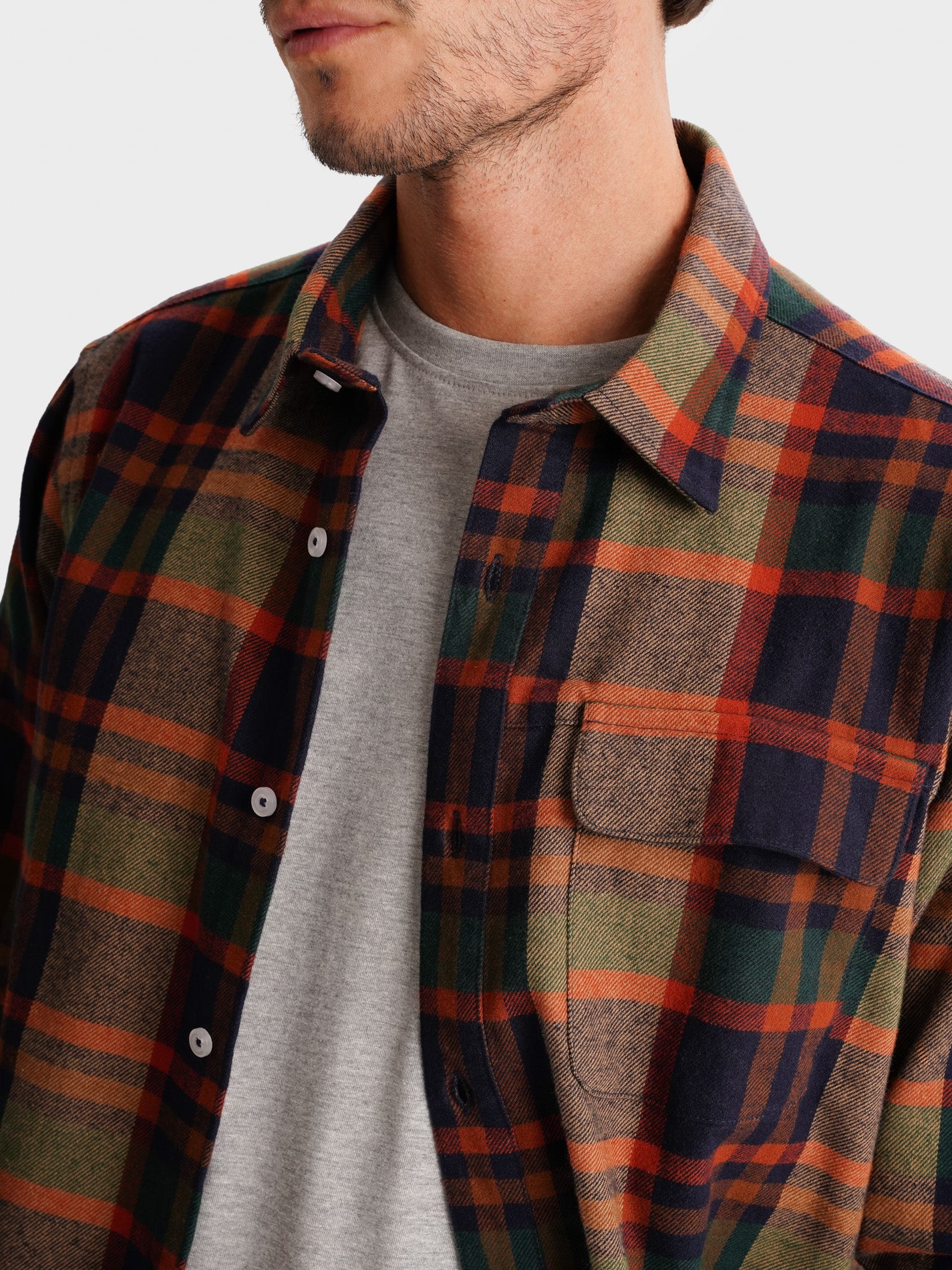 SOBRECAMISA NARANJA REGULAR FIT MR. AZUL
