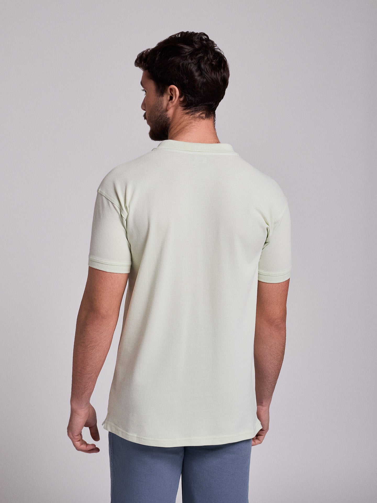 POLO VERDE MANGA CORTA REGULAR FIT MR. AZUL