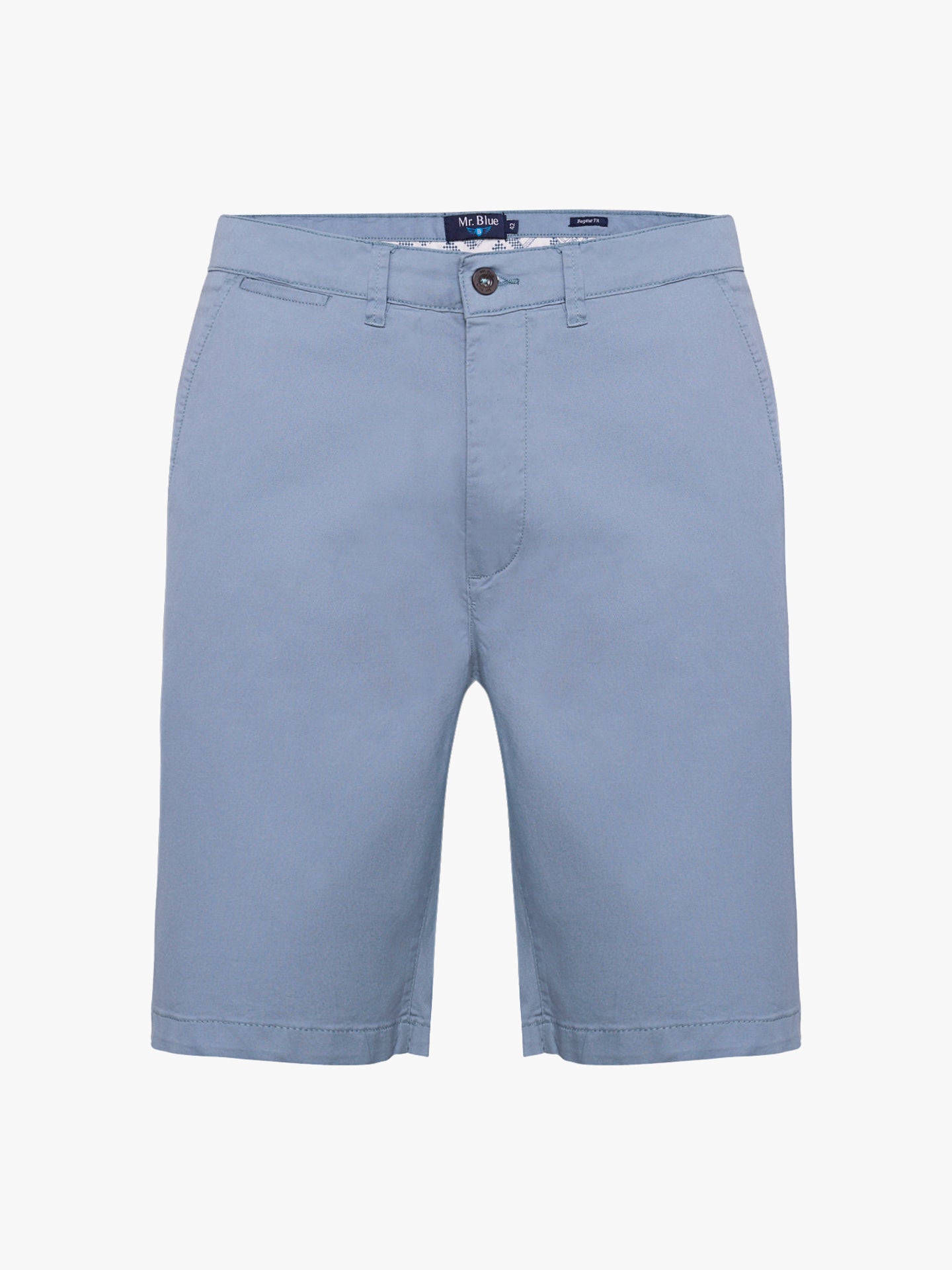 BERMUDA DE ALGODÓN AZUL REGULAR FIT MR. AZUL
