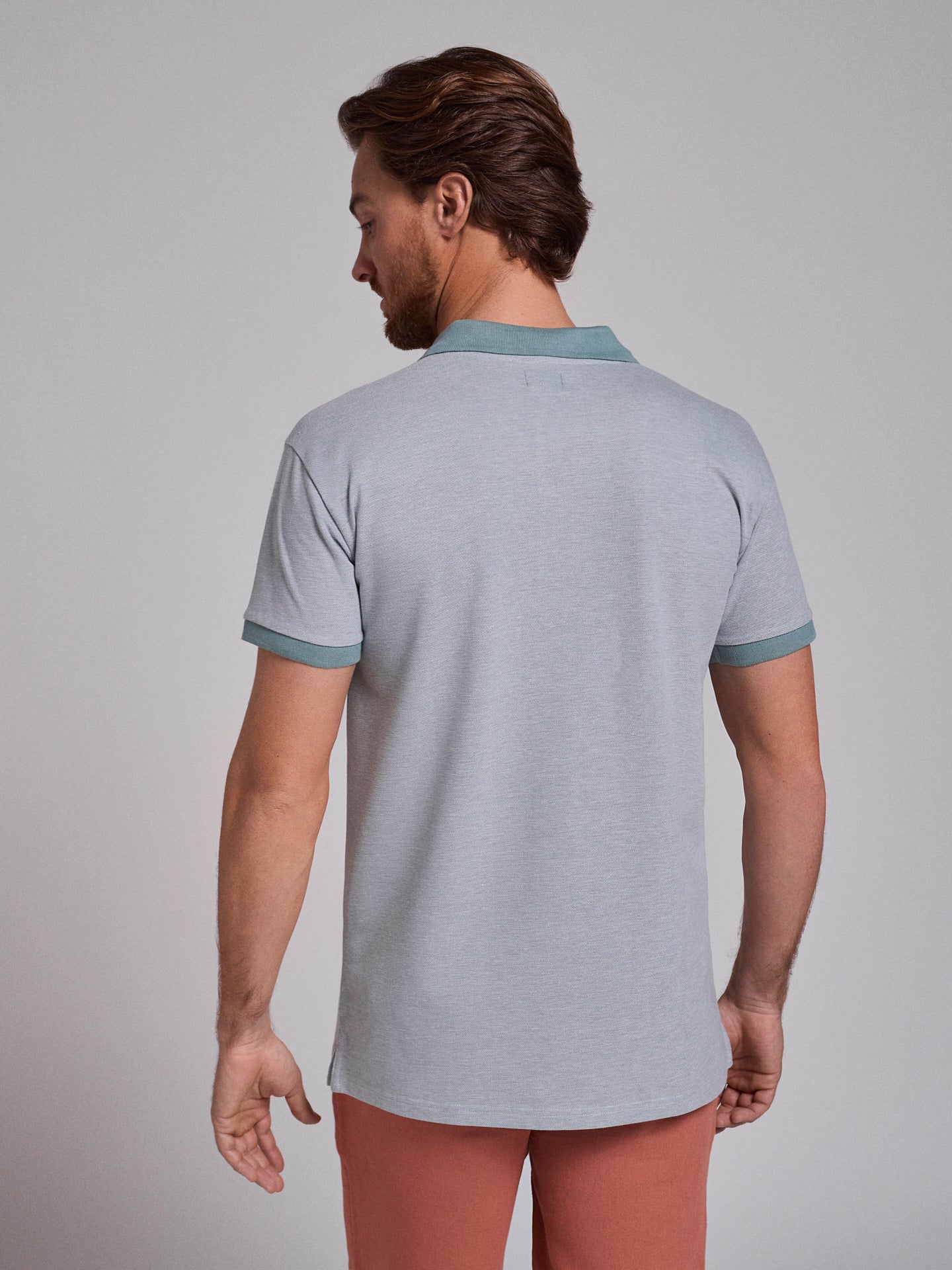 POLO VERDE MANGA CORTA REGULAR FIT MR. AZUL