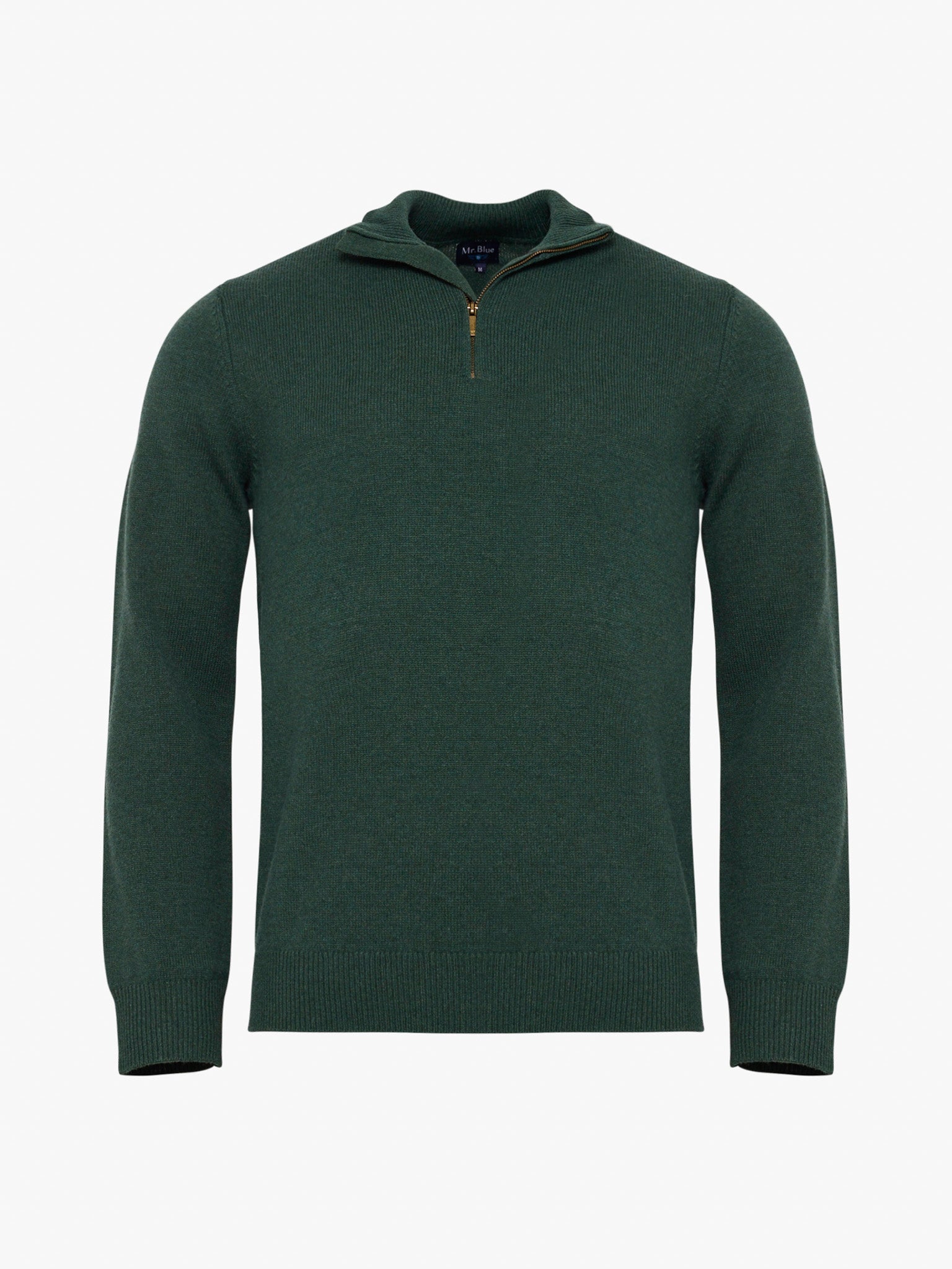GREEN WOOL PULLOVER LONG SLEEVE REGULAR FIT MR. BLUE