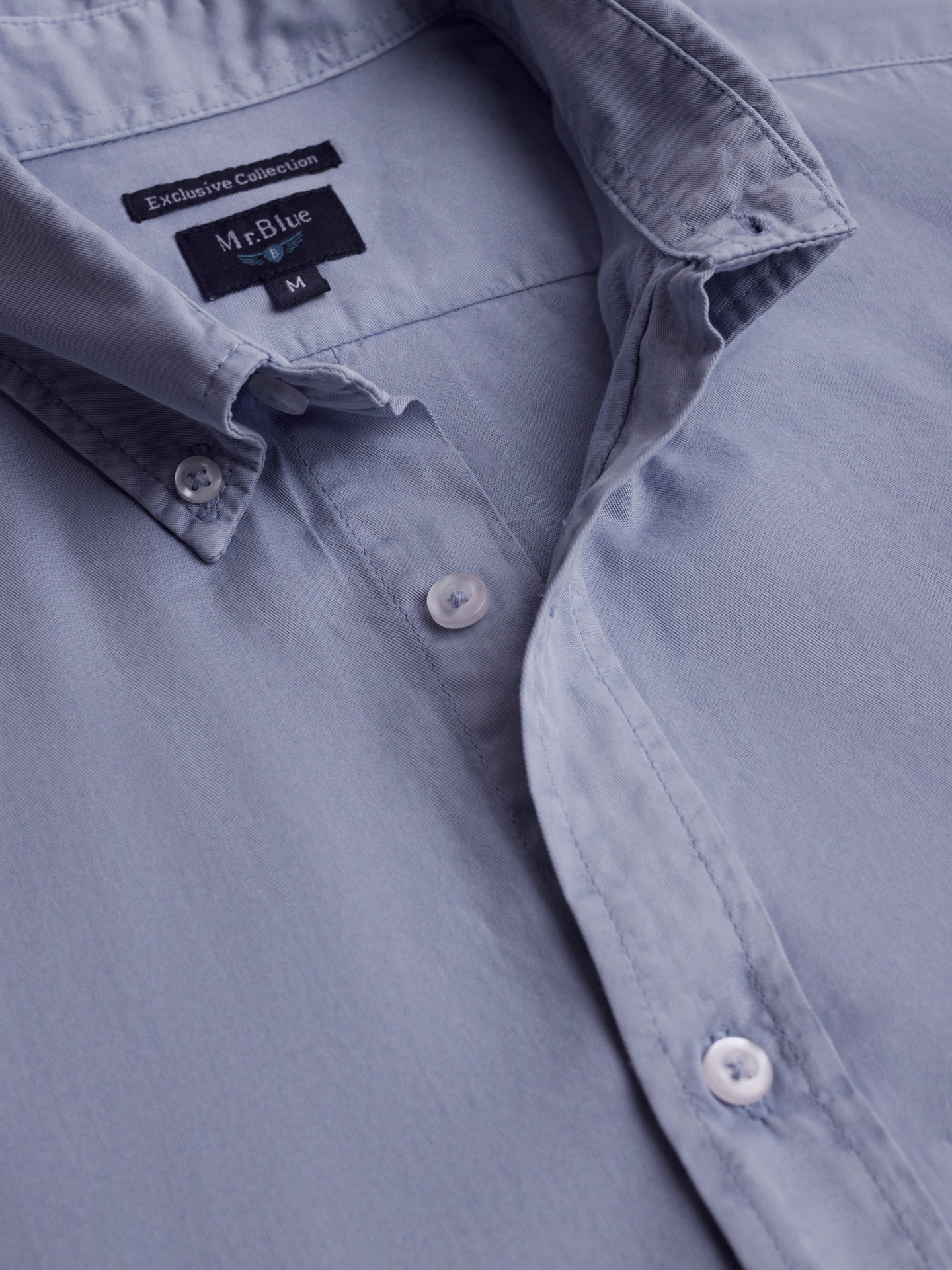 Camisa de sarga de corte estándar de Mr. Blue