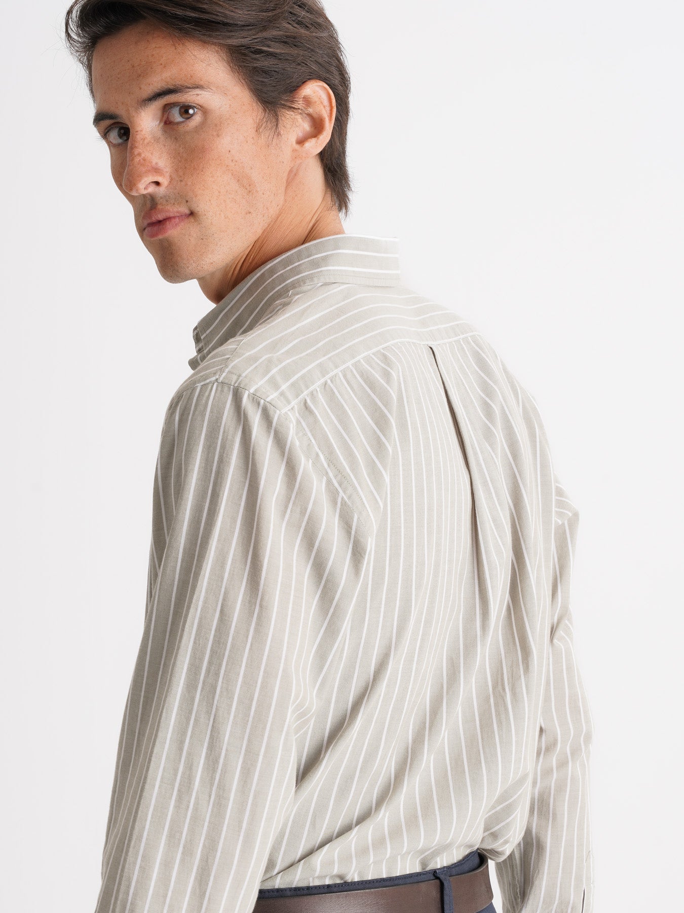 Camisa Oxford Corte Regular Mr. Blue Verde