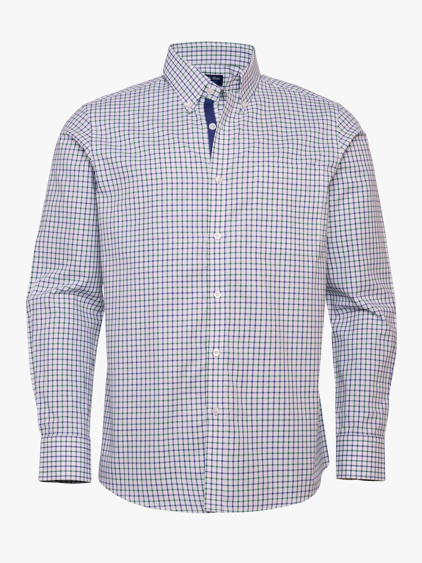 Camisa azul Oxford de corte estándar de Mr. Blue