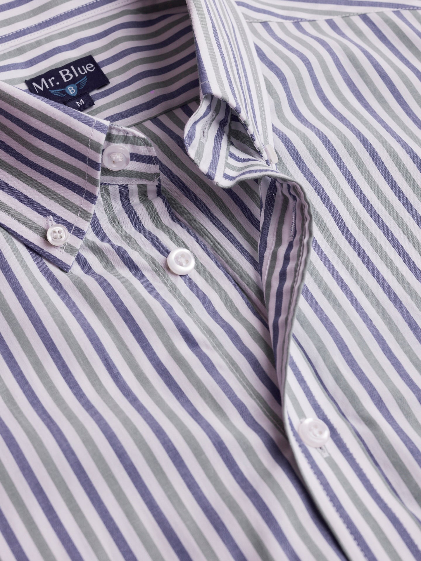 Camisa Popelina Regular Fit Azul Mr. Blue