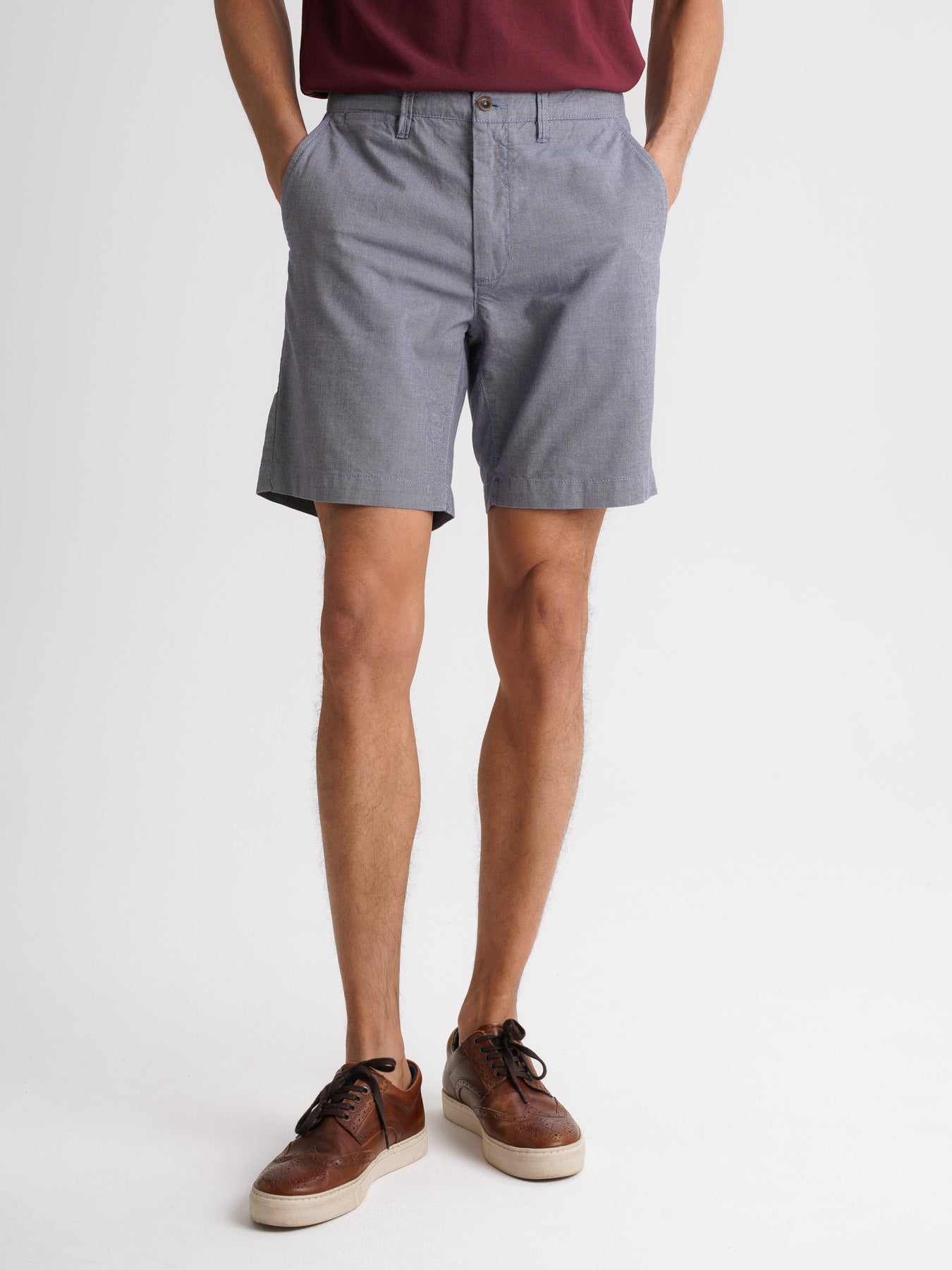 Pantalones cortos azules de corte slim de Mr. Blue
