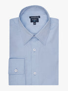 CAMISA DE ALGODÓN AZUL MANGA LARGA CLASSIC FIT MR. AZUL