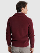 BORDEAUX WOOL PULLOVER LONG SLEEVE REGULAR FIT MR. BLUE