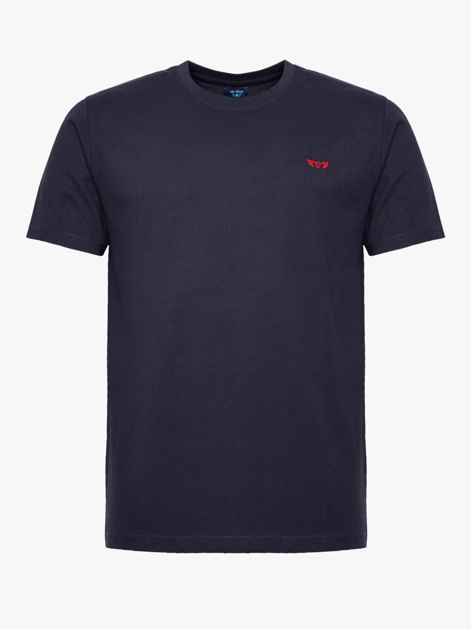 CAMISETA ALGODÓN AZUL MANGA CORTA REGULAR FIT MR. AZUL