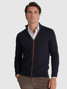 BLUE CASHMERE PULLOVER LONG SLEEVE REGULAR FIT MR. BLUE