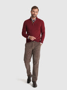 JERSEY DE CASHMERE DE MANGA LARGA REGULAR FIT MR. AZUL
