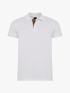 POLO DE ALGODÓN BLANCO MANGA CORTA REGULAR FIT MR. AZUL