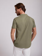 POLO VERDE MANGA CORTA REGULAR FIT MR. AZUL