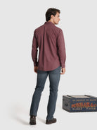 CAMISA ALGODÓN ROSA MANGA LARGA REGULAR FIT MR. AZUL