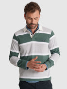 RUGBY ALGODÓN VERDE MANGA LARGA REGULAR FIT MR. AZUL