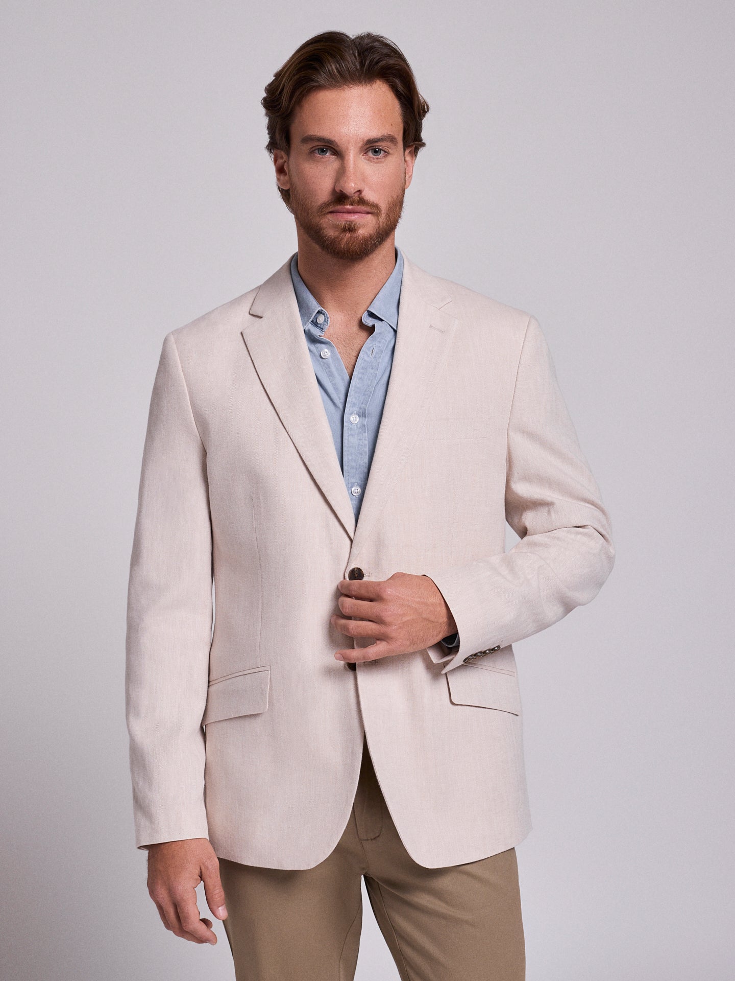 AMERICANA REGULAR FIT BEIGE MR. AZUL
