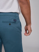 BERMUDA DE ALGODÓN VERDE REGULAR FIT MR. AZUL