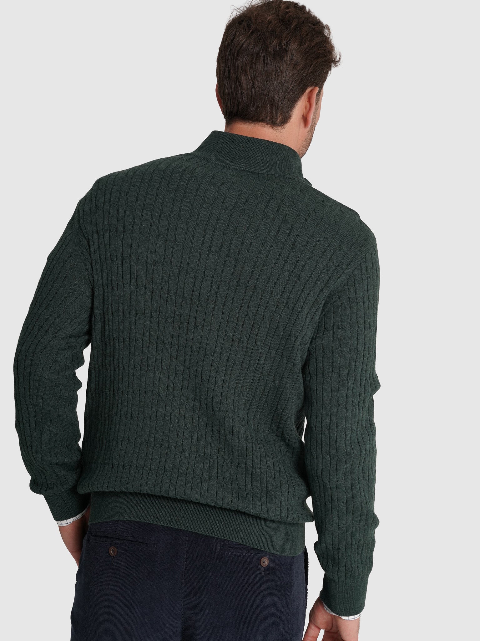 JERSEY DE CASHMERE DE MANGA LARGA REGULAR FIT MR. AZUL