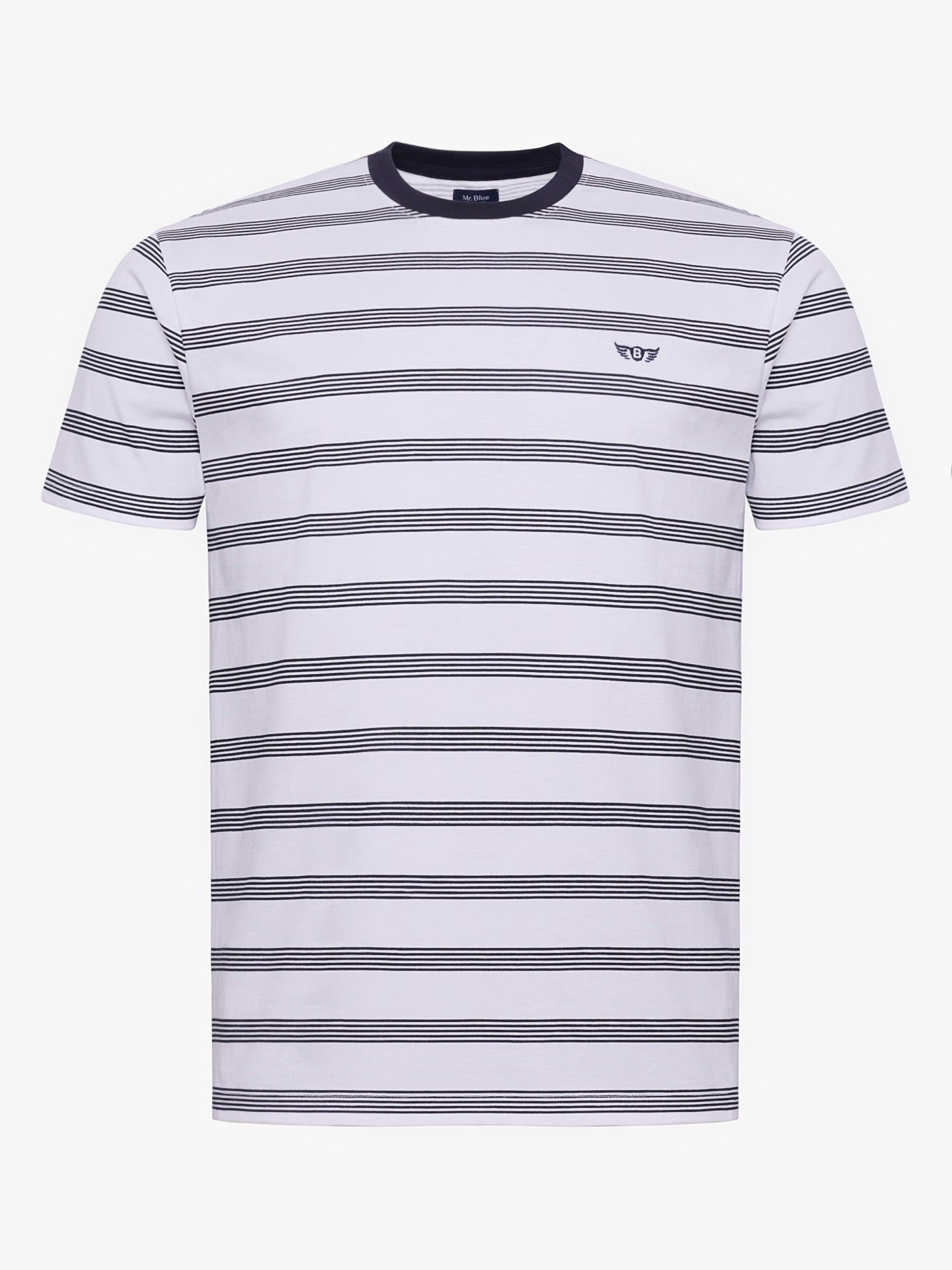CAMISETA ALGODÓN AZUL MANGA CORTA REGULAR FIT MR. AZUL