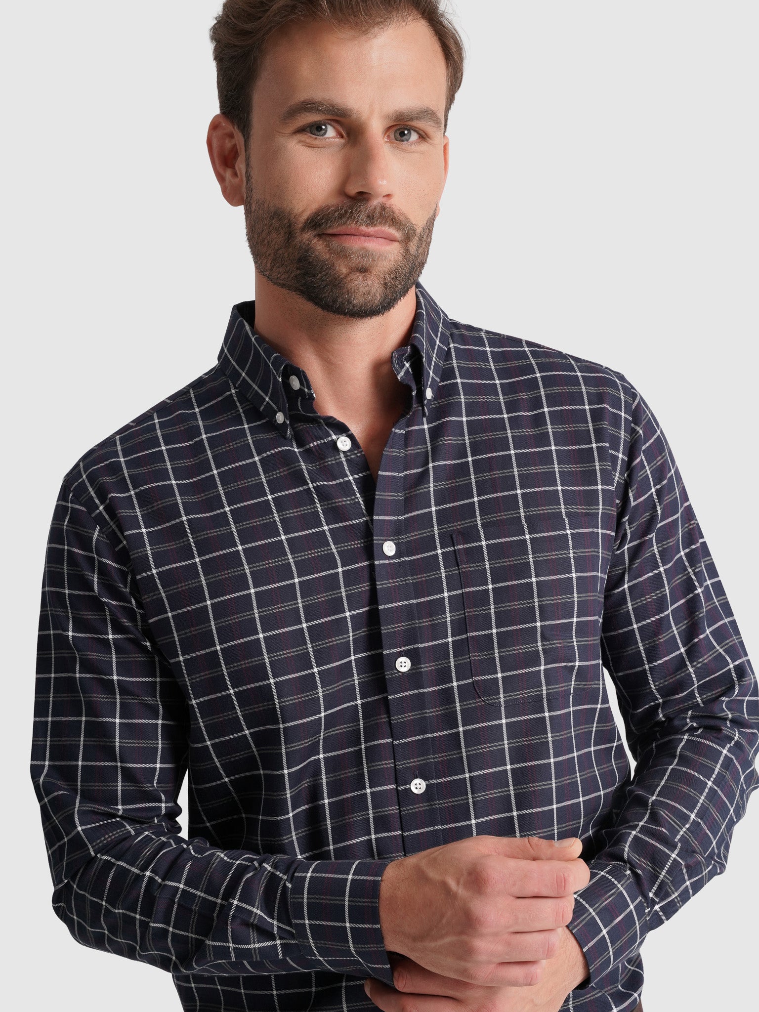 BLUE COTTON SHIRT LONG SLEEVE REGULAR FIT MR. BLUE