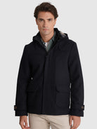 ABRIGO AZUL MANGA LARGA REGULAR FIT MR. AZUL