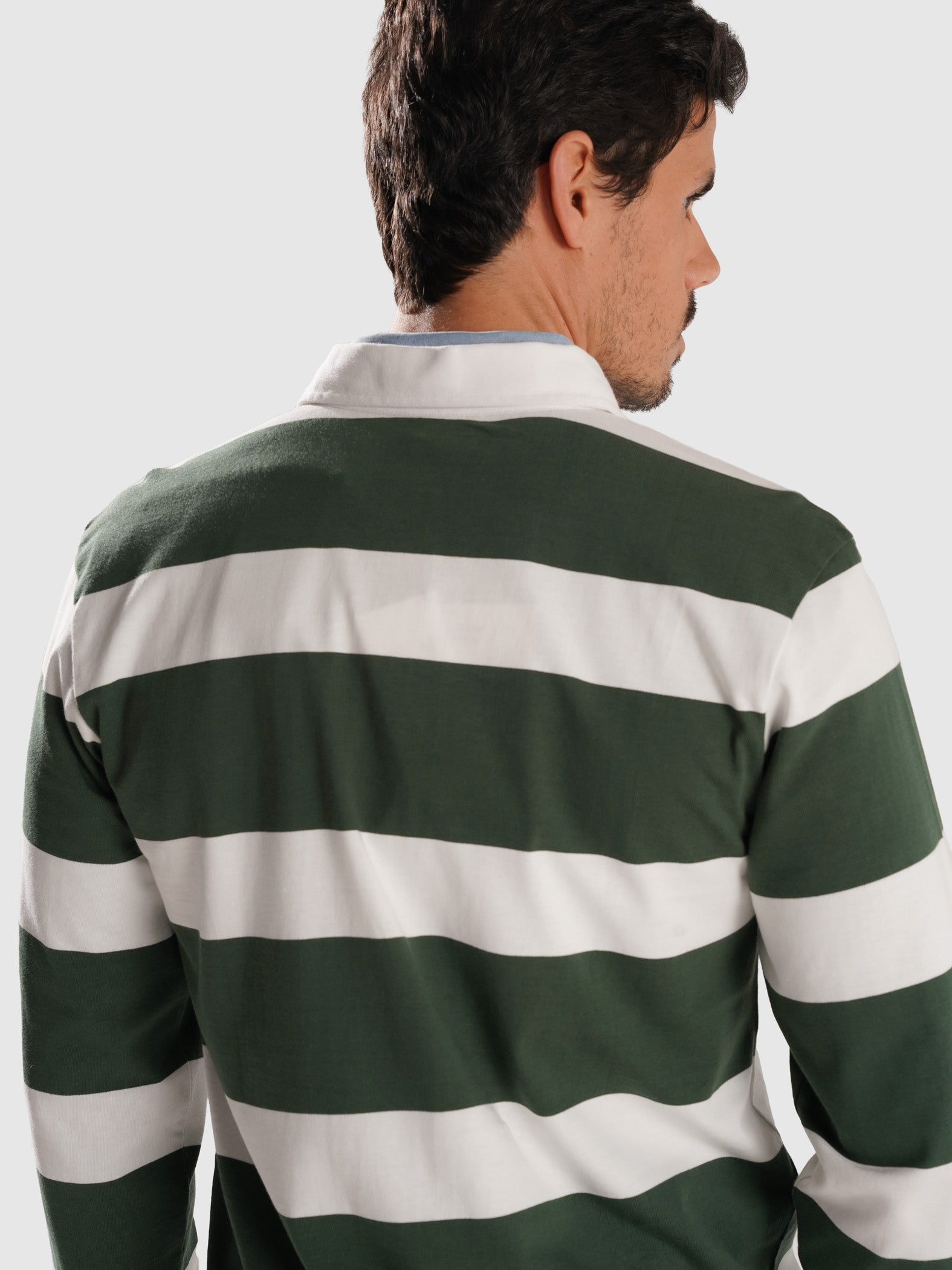 RUGBIE ALGODÃO VERDE MANGA COMPRIDA REGULAR FIT MR. BLUE