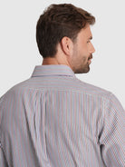 BORDEAUX COTTON SHIRT LONG SLEEVE REGULAR FIT MR. BLUE