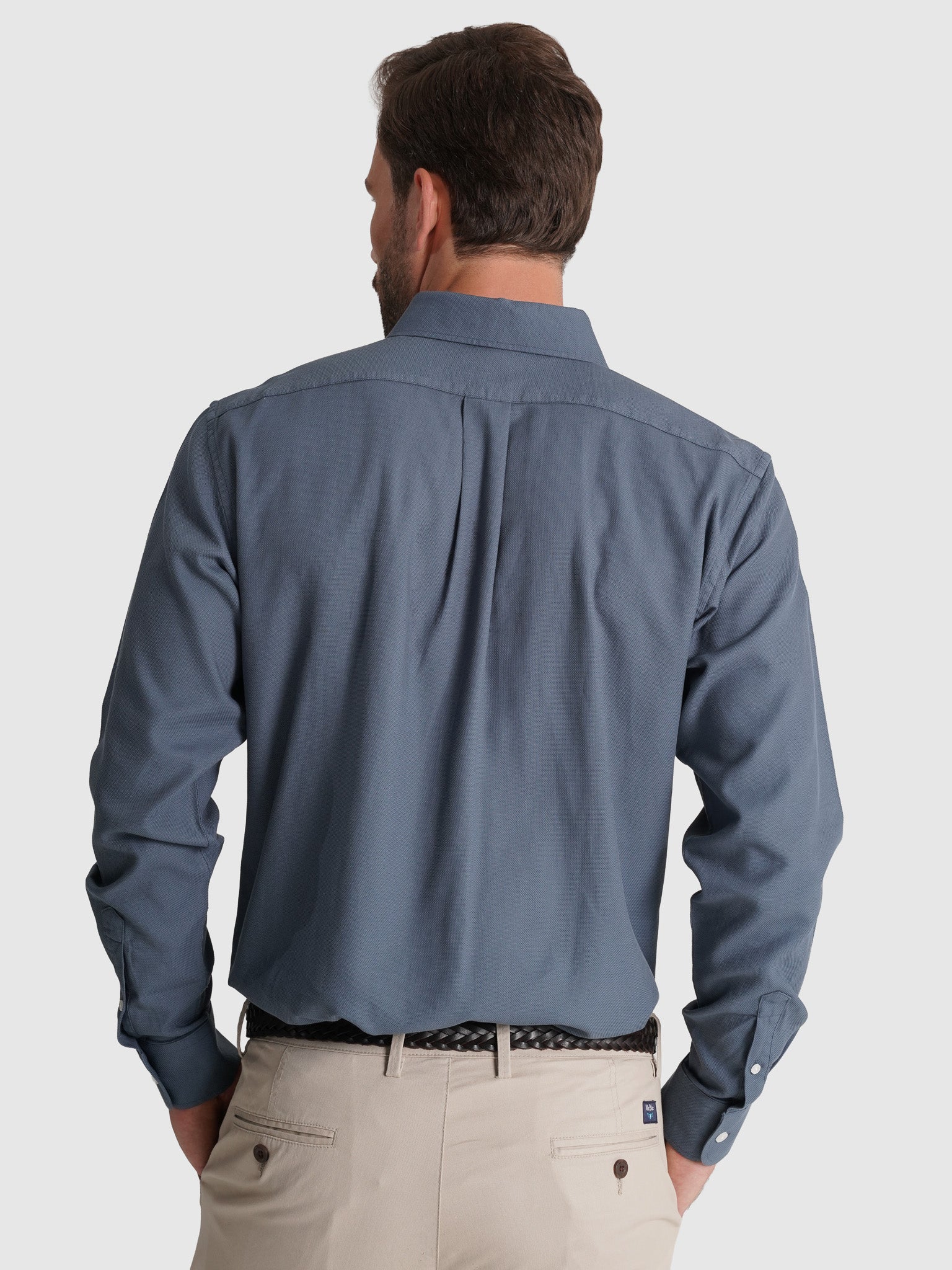 BLUE COTTON SHIRT LONG SLEEVE REGULAR FIT MR. BLUE