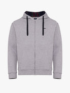 SUDADERA DE ALGODÓN GRIS CON CAPUCHA MANGA LARGA REGULAR FIT MR. AZUL