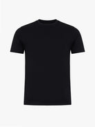 CAMISETA ALGODÓN NEGRA MANGA CORTA REGULAR FIT MR. AZUL