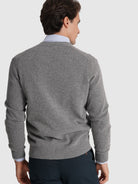 JERSEY DE LANA GRIS MANGA LARGA REGULAR FIT MR. AZUL