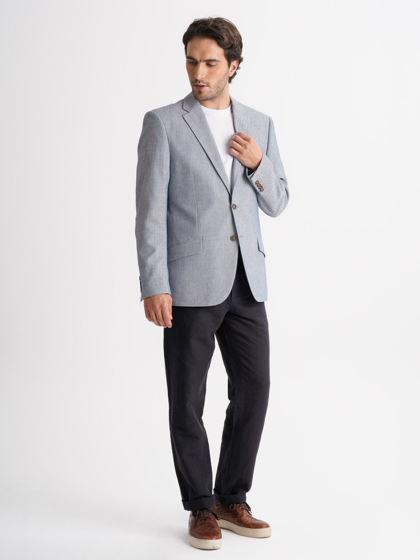 BLUE LONG SLEEVE REGULAR FIT MR. BLUE