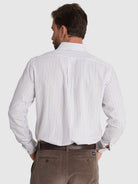 CAMISA ALGODÓN AZUL MANGA LARGA REGULAR FIT MR. AZUL