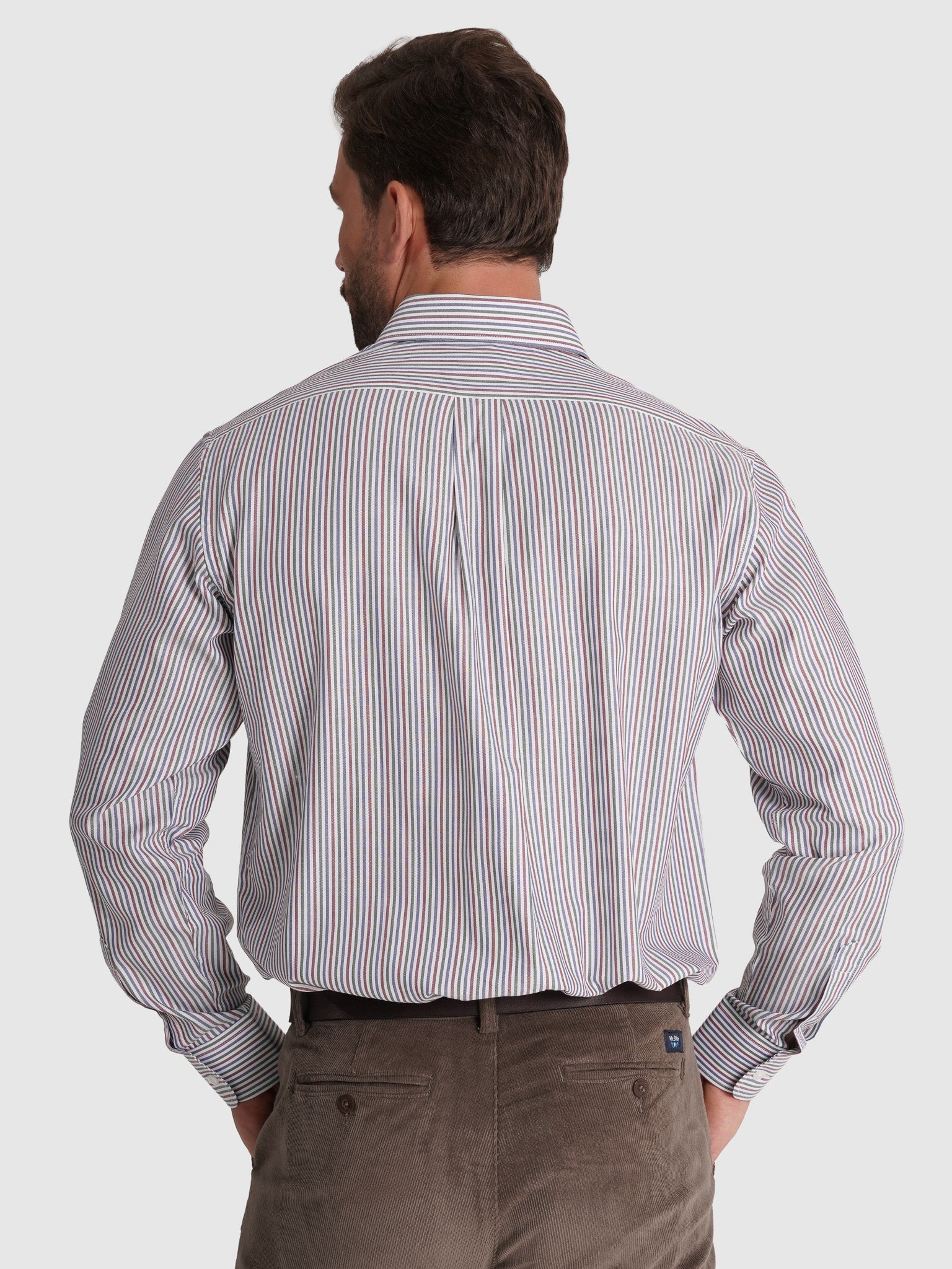 BORDEAUX COTTON SHIRT LONG SLEEVE REGULAR FIT MR. BLUE